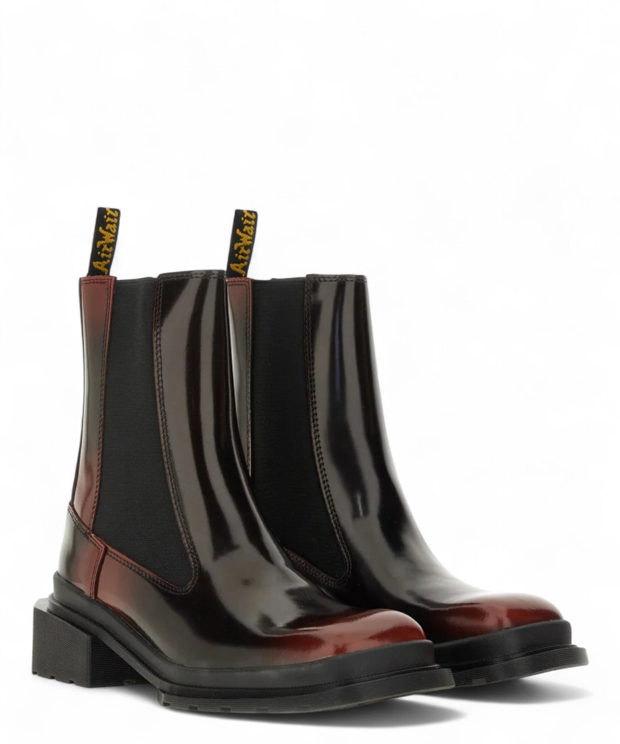 Maybole Leather Square Toe Chelsea Boots