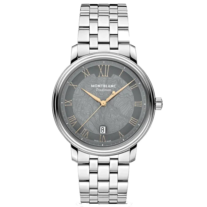 Orologio Montblanc Tradition Automatic Date 40 mm grigio