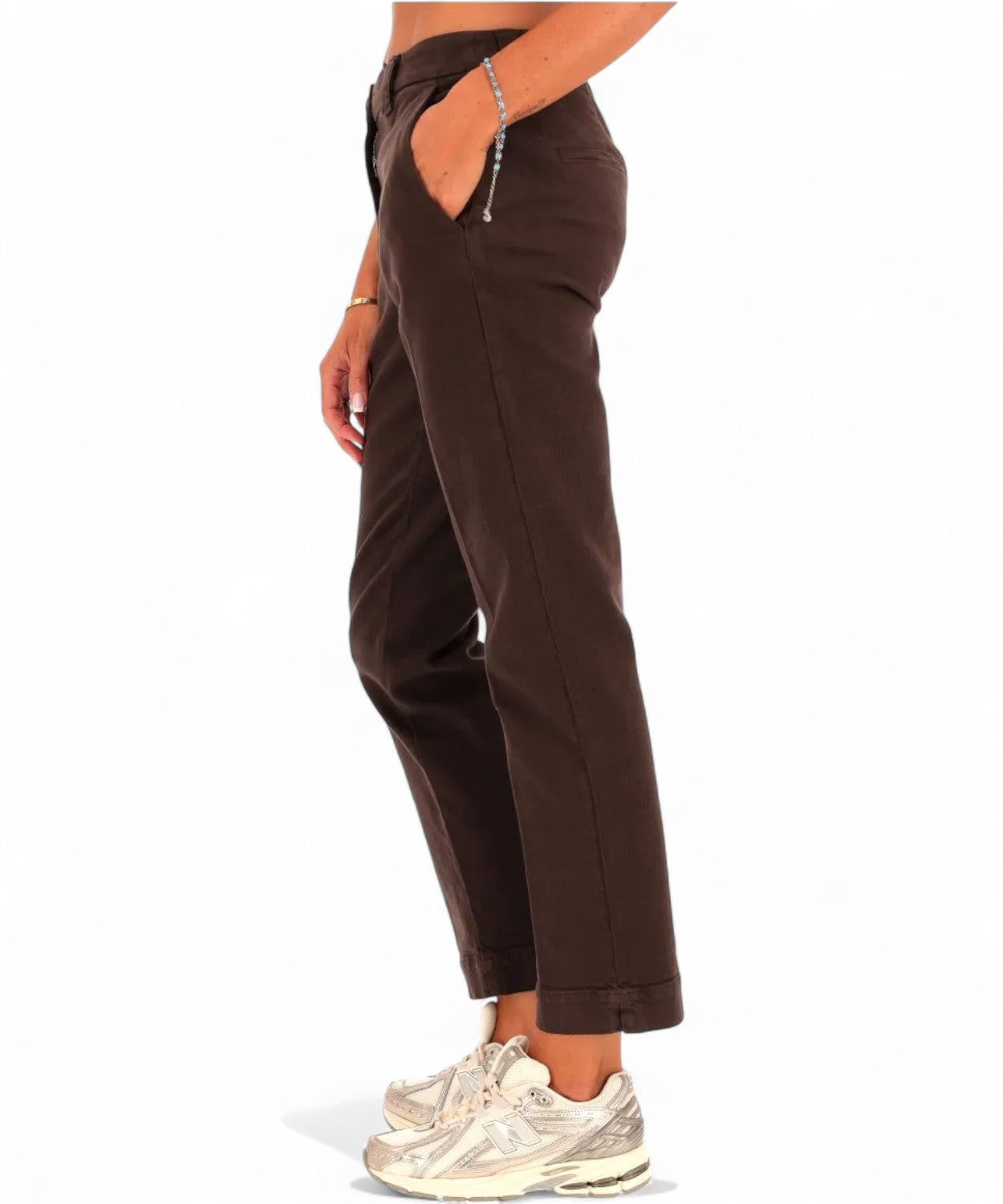 Marella Pantaloni TIMBRO in Cotone Stretch-Marella-Pantaloni-Vittorio Citro Boutique