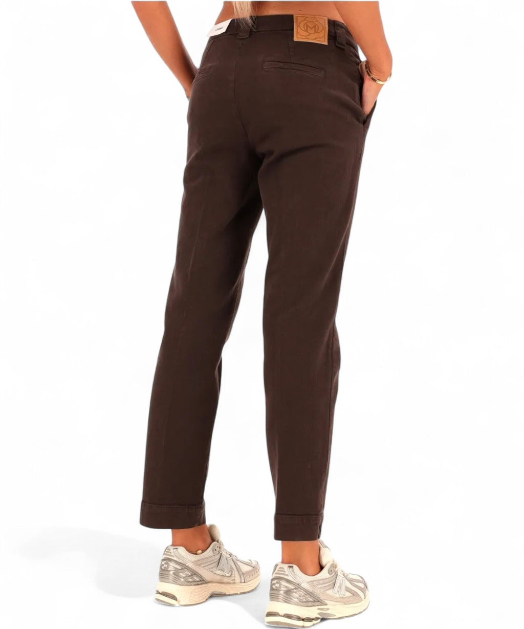 Marella Pantaloni TIMBRO in Cotone Stretch-Marella-Pantaloni-Vittorio Citro Boutique