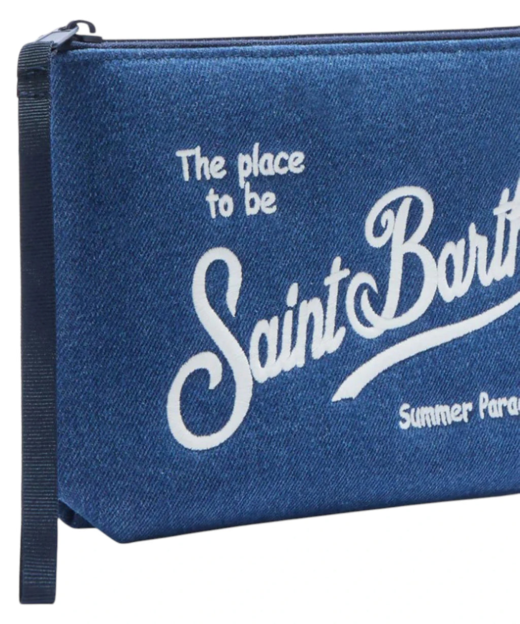 Bolso de mano MC2 Saint Barth Aline en denim