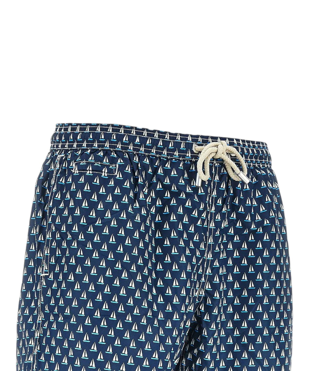 Men's MC2 Saint Barth Ultralight Swimsuit with Pattern