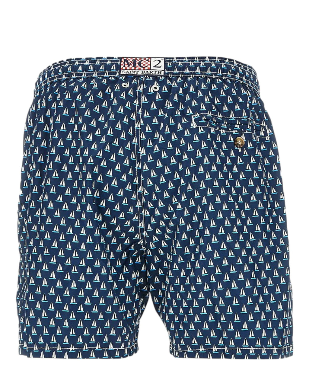 Men's MC2 Saint Barth Ultralight Swimsuit with Pattern