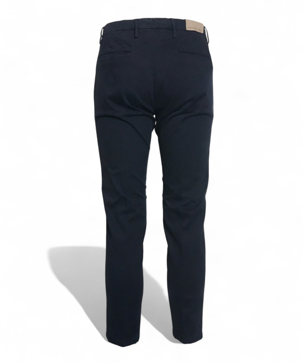 Michael Coal Pantaloni Brad Slim Fit in Cotone Stretch