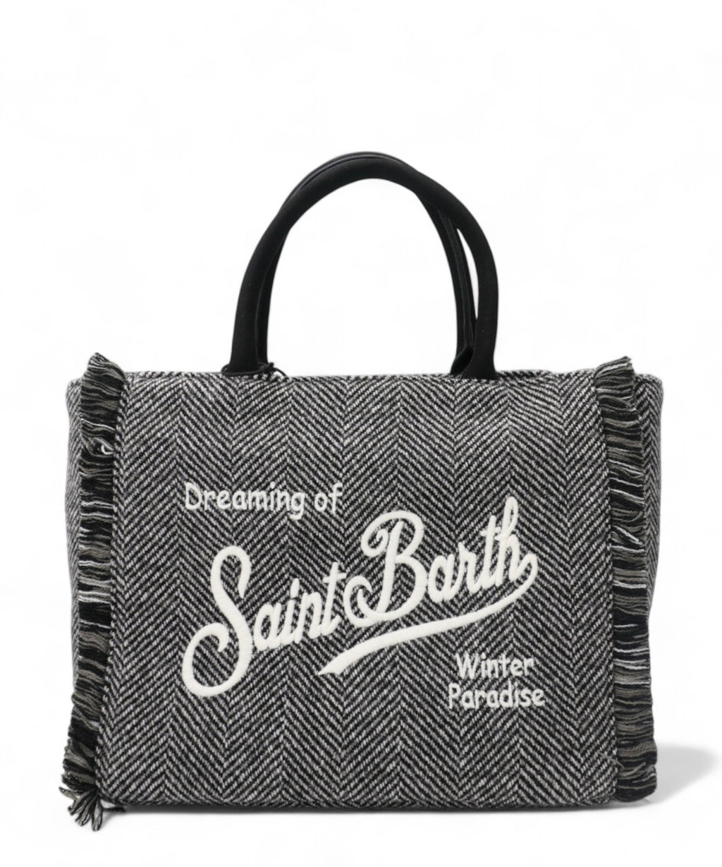 Borsa Colette Wool in lana spigata-Mc2 Saint Barth-Borse a mano-Vittorio Citro Boutique