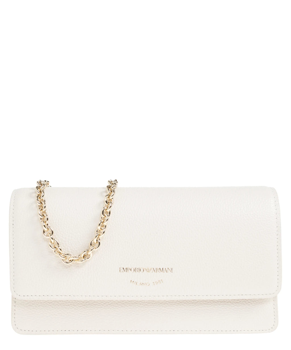 Mini kabelka Emporio Armani s popruhem a zrnkou kůže
