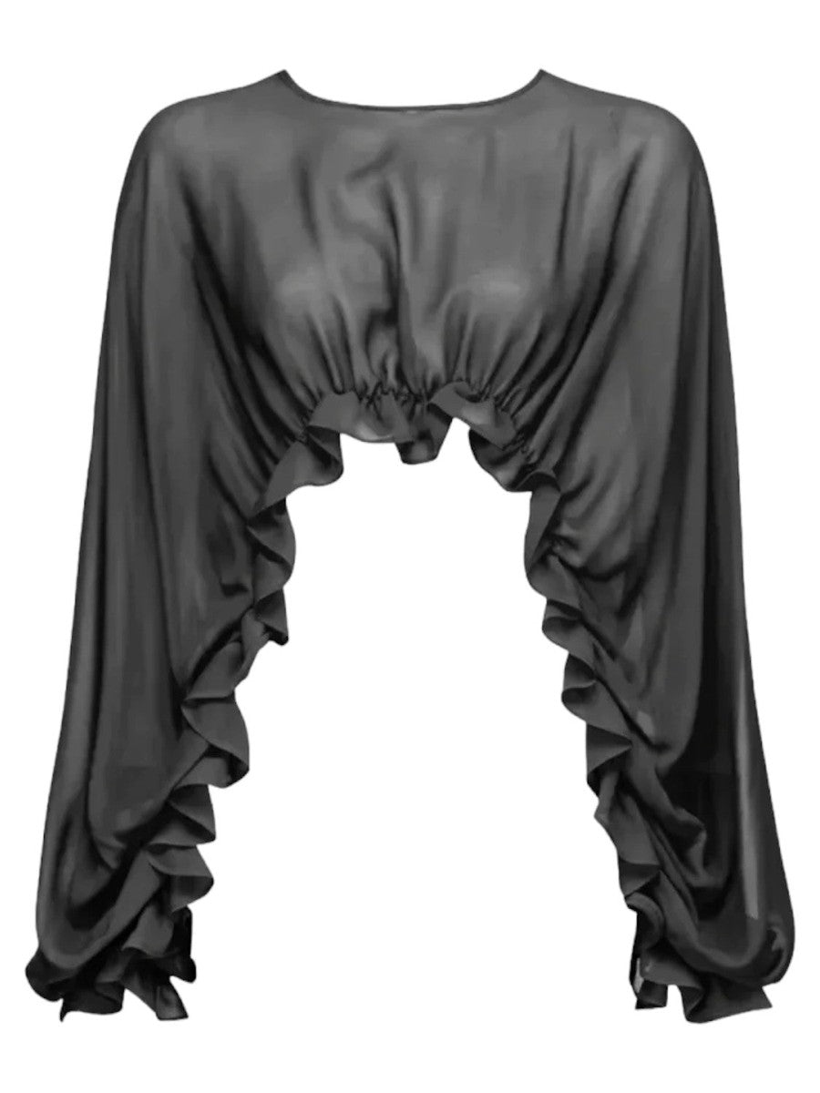 Carambola coprispalle con volant-Pinko-Top-Vittorio Citro Boutique