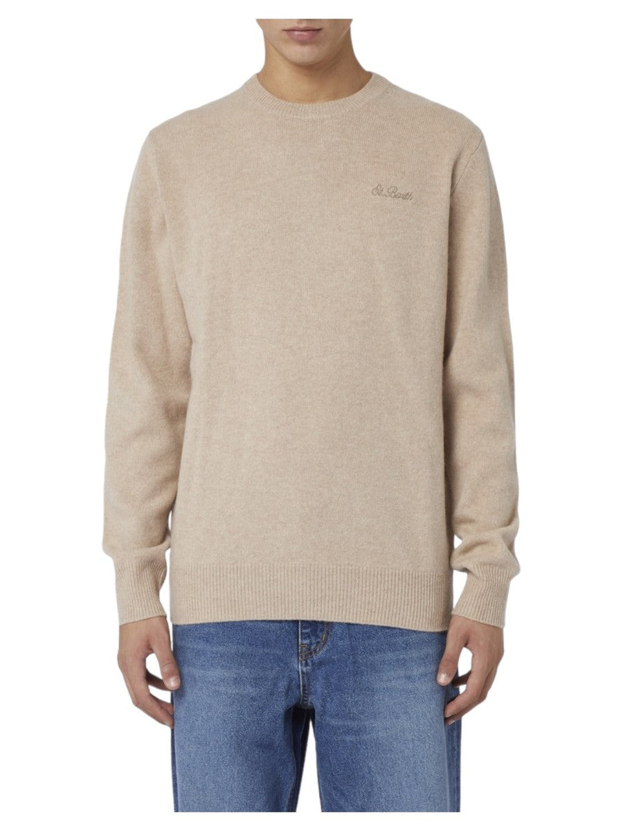 Maglia girocollo con ricamo St. Barth-Mc2 Saint Barth-Maglieria-Vittorio Citro Boutique