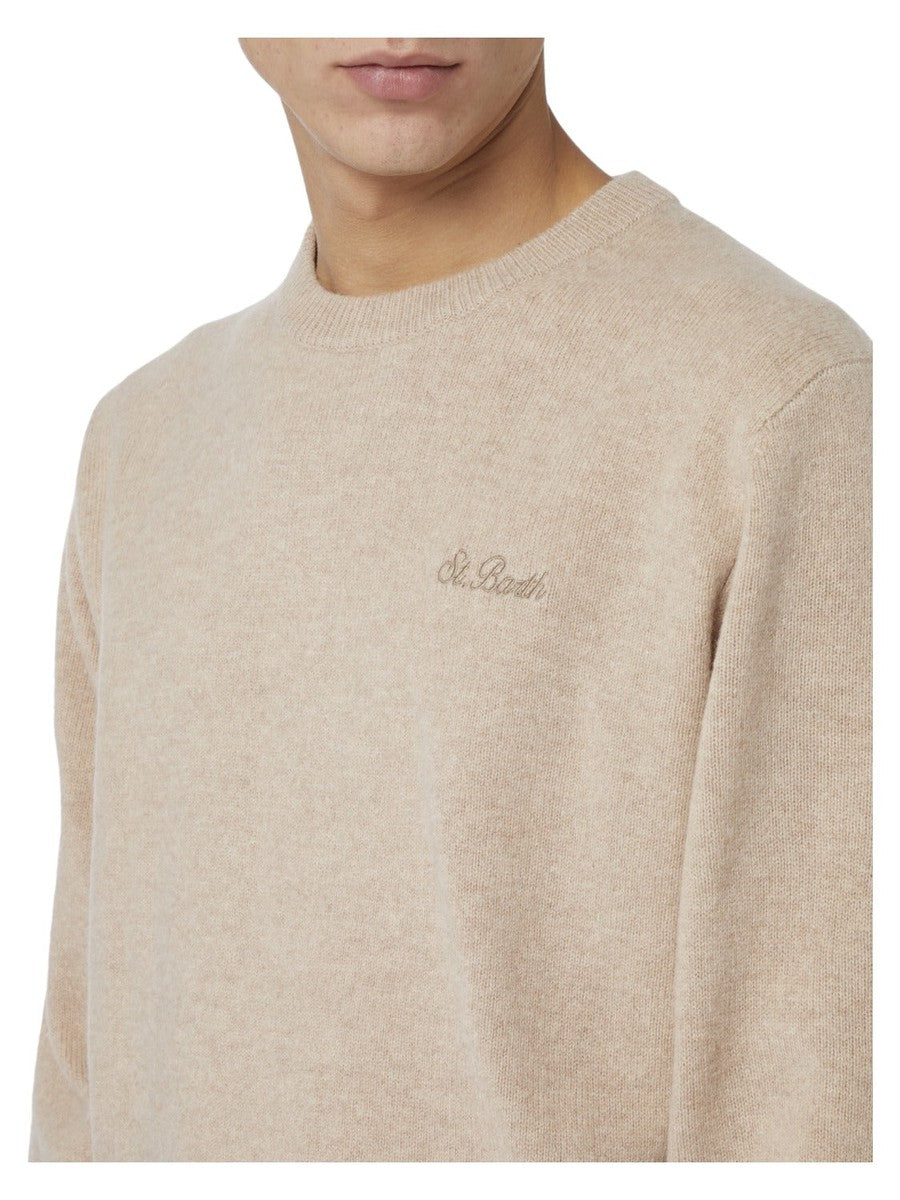 Maglia girocollo con ricamo St. Barth-Mc2 Saint Barth-Maglieria-Vittorio Citro Boutique