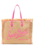 Borsa da Spiaggia Vanity con Frange e Logo Ricamato-Borse a spalla-Mc2 Saint Barth-Vittorio Citro Boutique