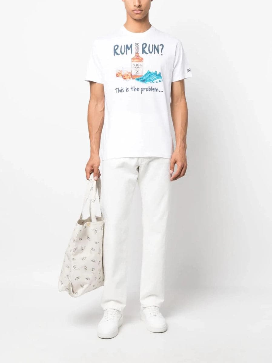 T-Shirt Rum or run?-T-shirt-Mc2 Saint Barth-Vittorio Citro Boutique