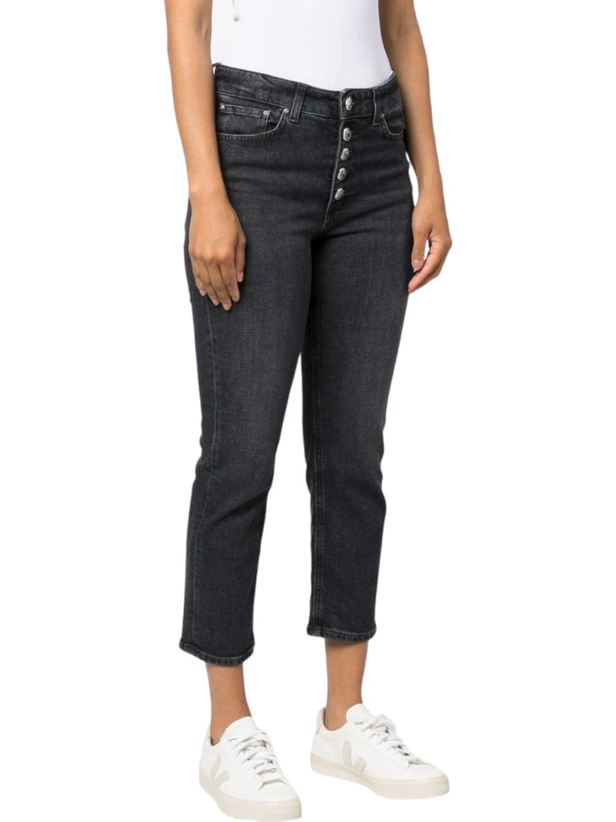 Jeans cropped Koons a vita media-Dondup-Jeans-Vittorio Citro Boutique