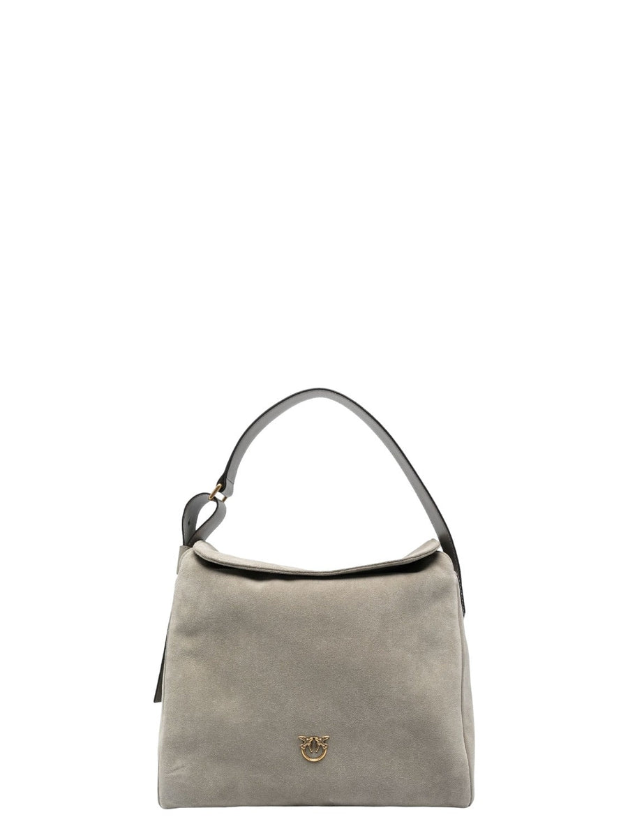 Big leaf bag hobo in suede-Borse a spalla-Pinko-Vittorio Citro Boutique