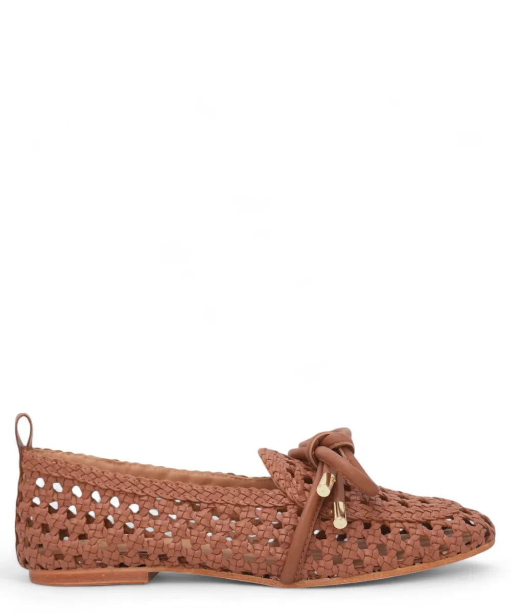 Ballerina in Pelle Intrecciata-Parodi Shoes-Mocassini-Vittorio Citro Boutique