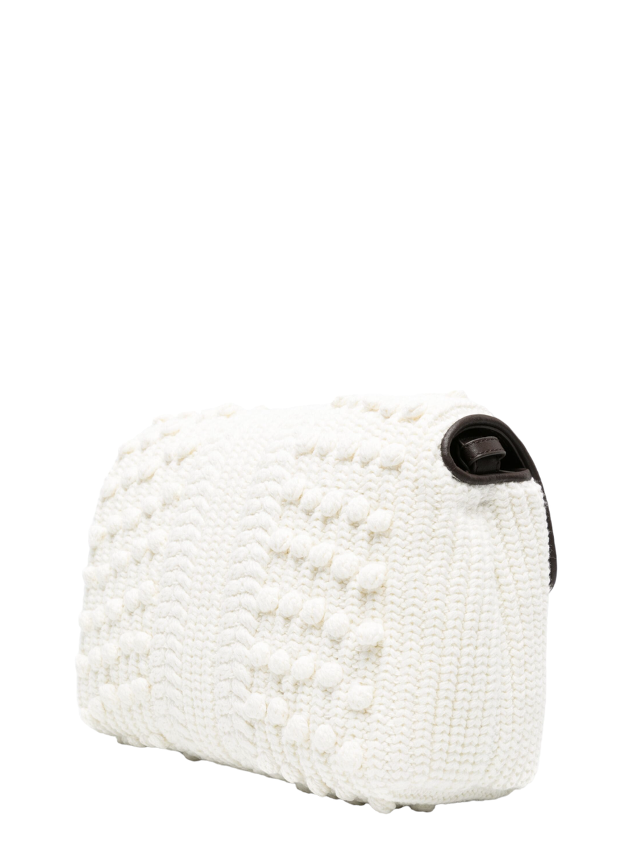 Borsa a tracolla in maglia Love Puff-Pinko-Borse a spalla-Vittorio Citro Boutique