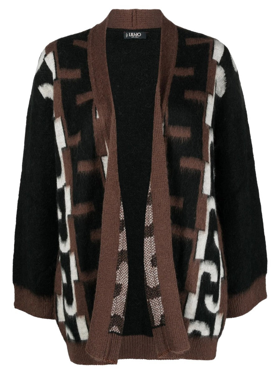 Cardigan jacquard-Liu-Jo-Maglieria-Vittorio Citro Boutique