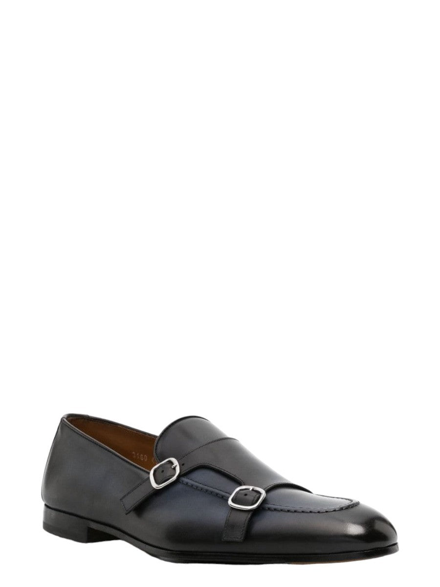 Mocassino in Pelle con Doppia Fibbia-Doucal'S-Mocassini-Vittorio Citro Boutique