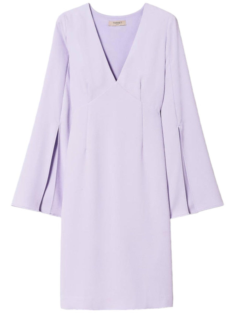 Abito corto in crêpe cady-Twinset-Abiti-Vittorio Citro Boutique