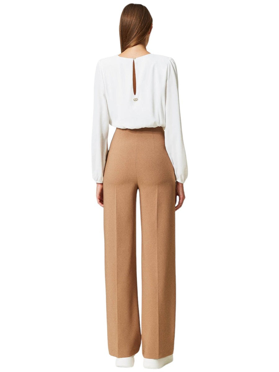 Tuta in cady e crêpe de Chine-Twinset-Abiti-Vittorio Citro Boutique