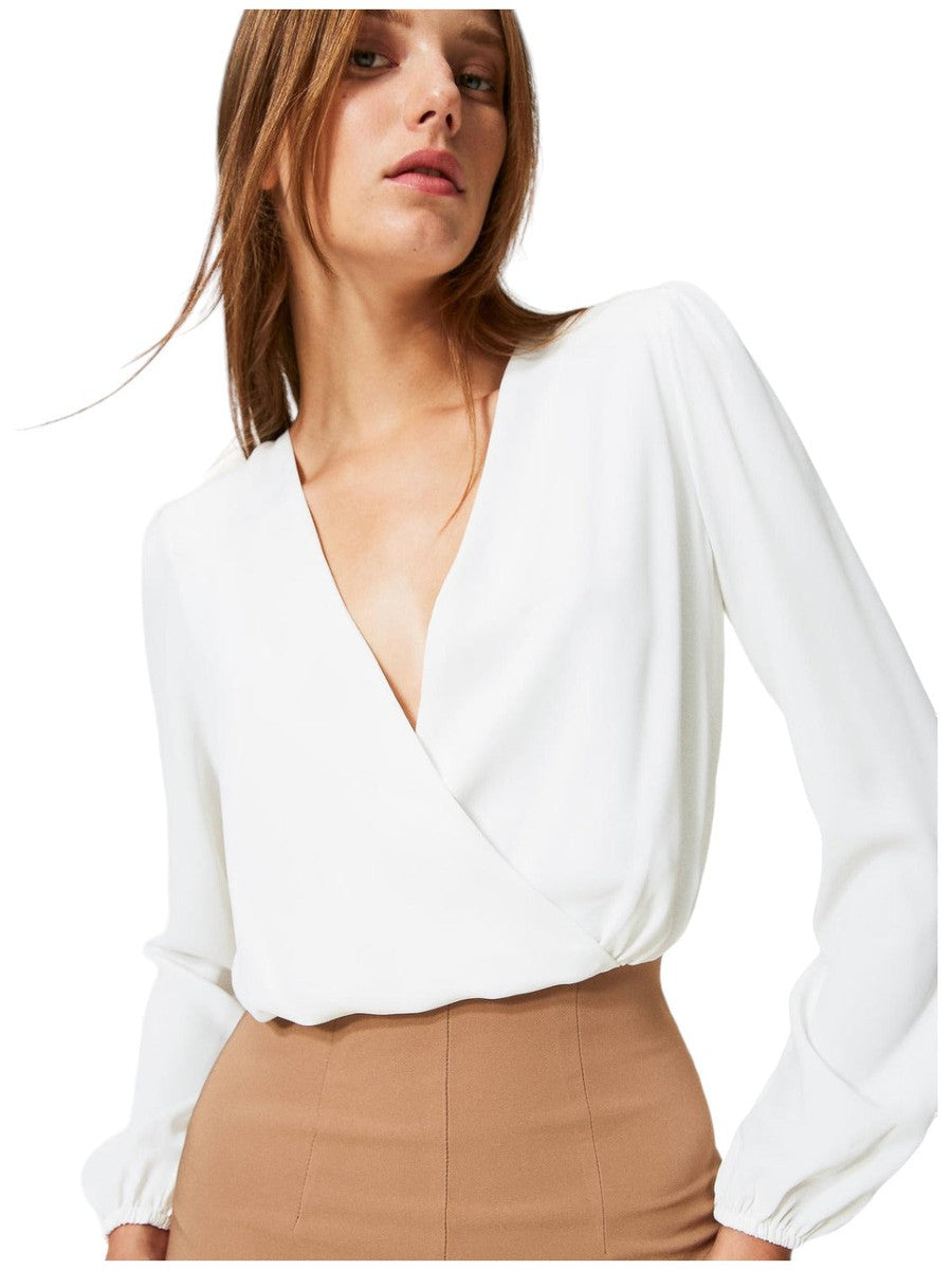 Tuta in cady e crêpe de Chine-Twinset-Abiti-Vittorio Citro Boutique