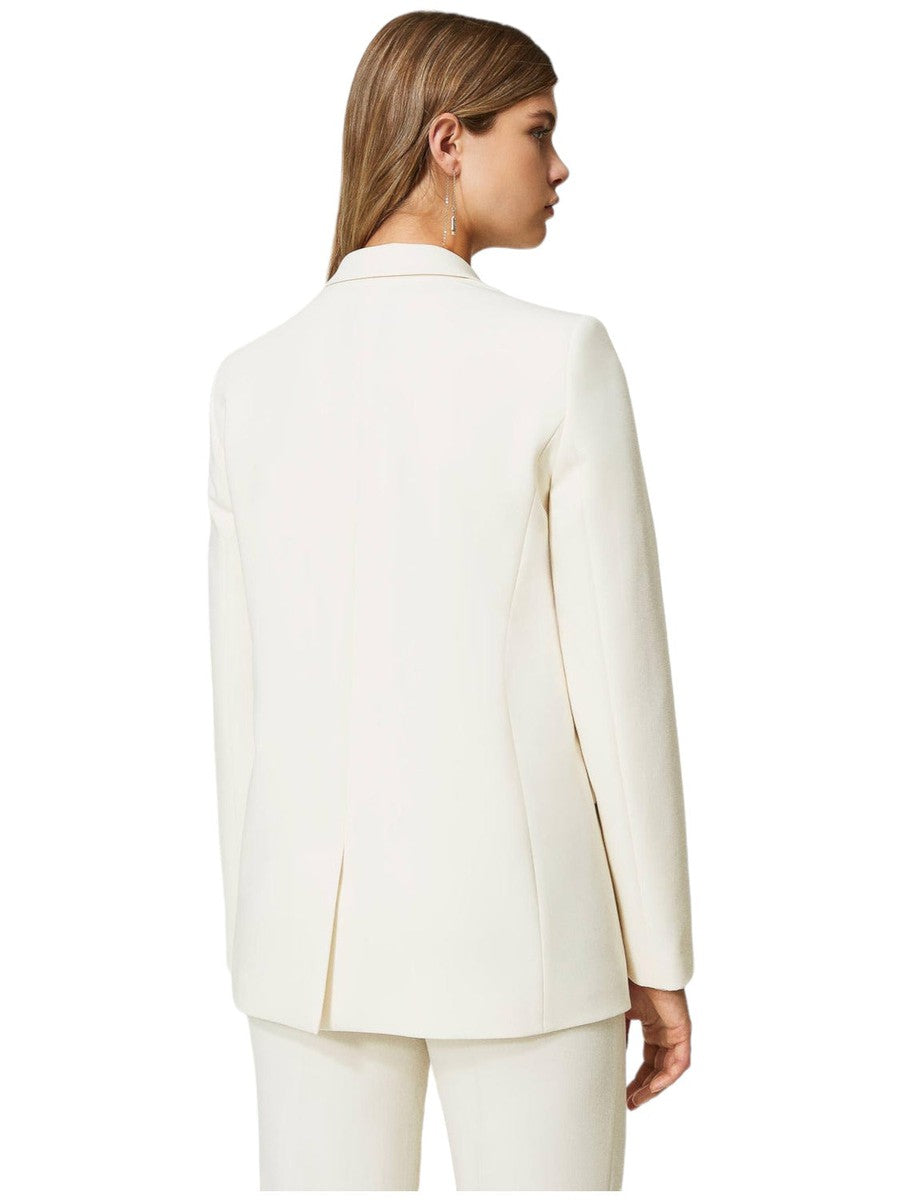 Giacca blazer con catena Oval T-Twinset-Giacche-Vittorio Citro Boutique