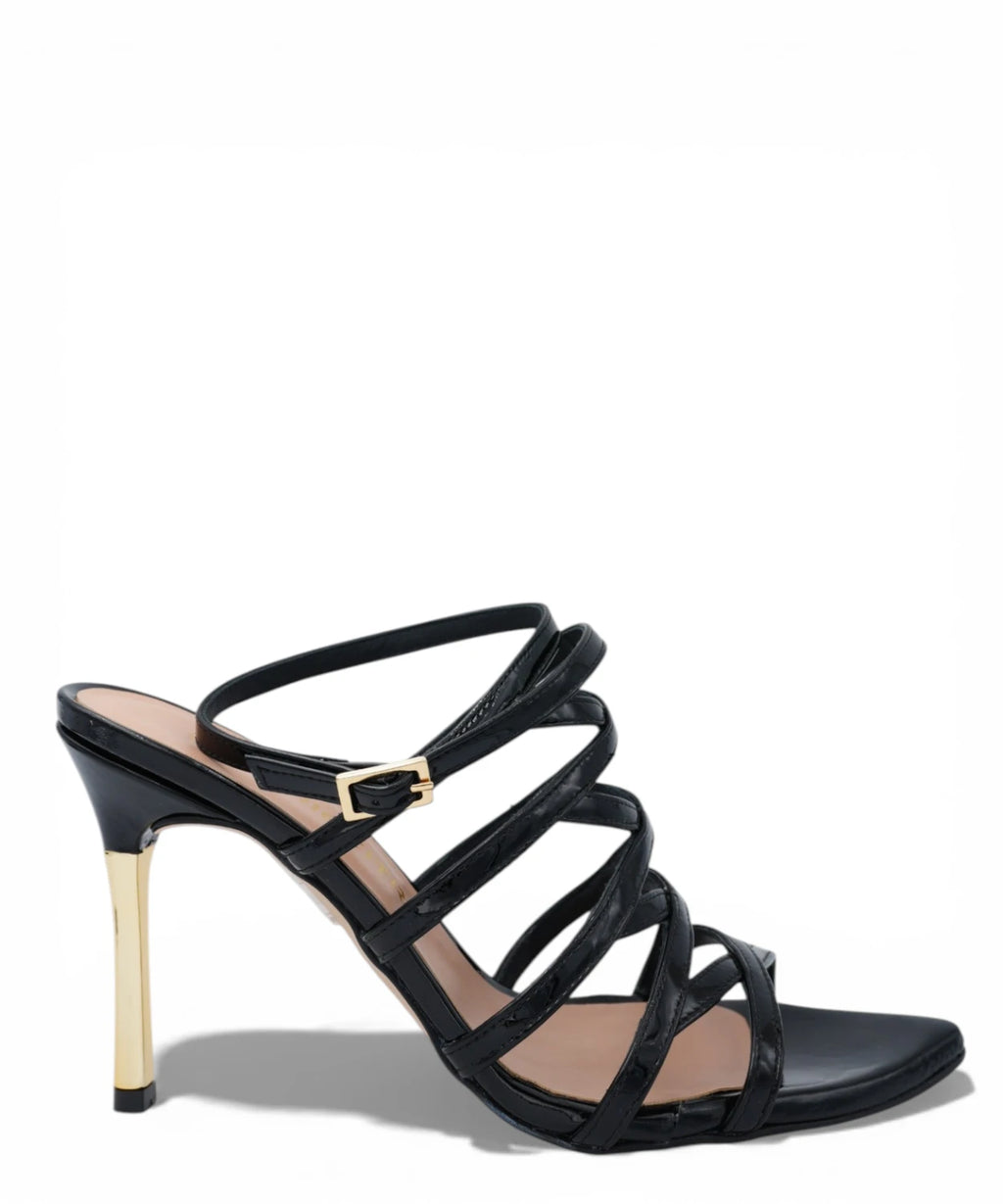 Patent Leather Sandals with 10 cm Heel - Vittorio Citro