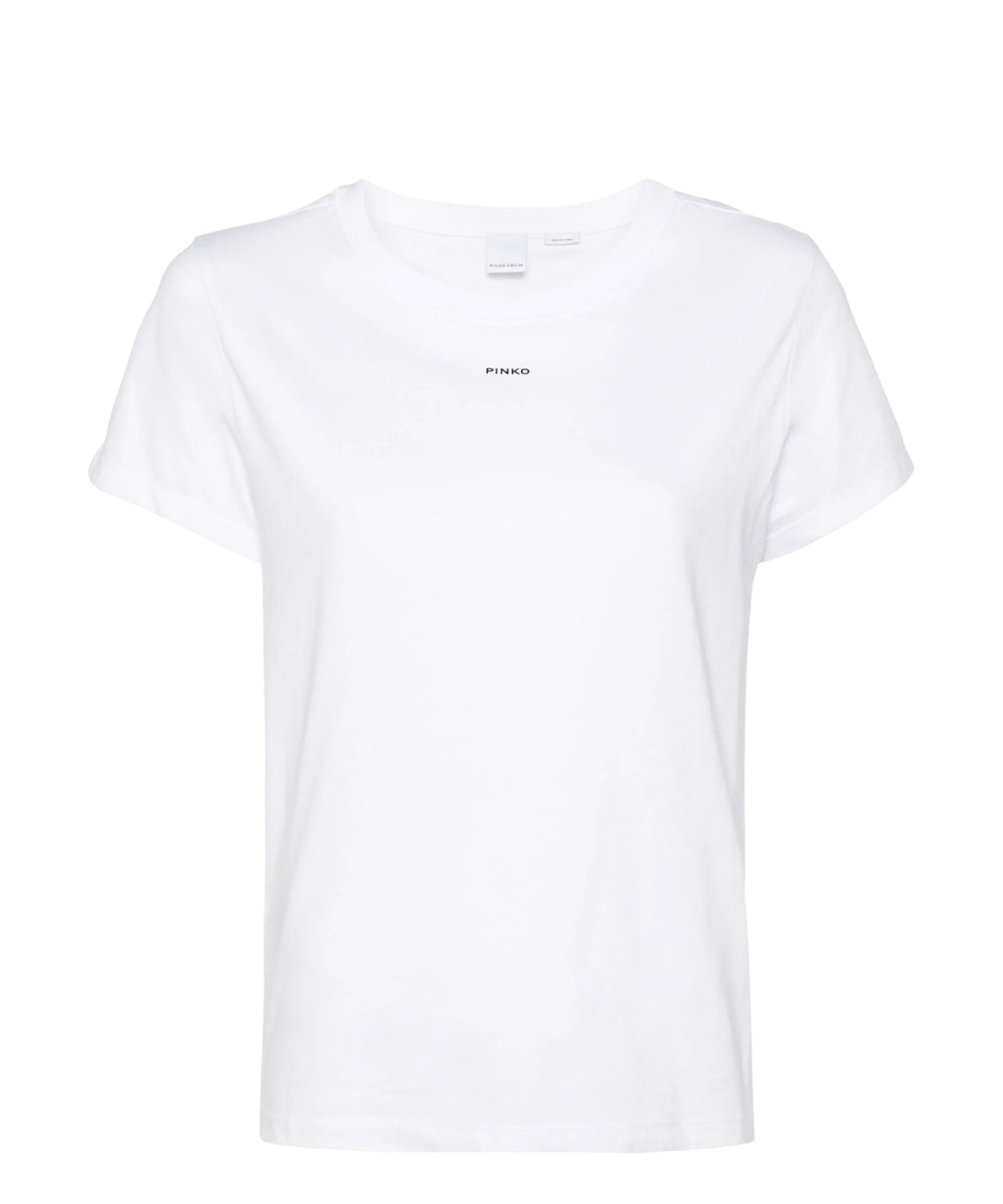 Basic cotton t-shirt with mini paint logo