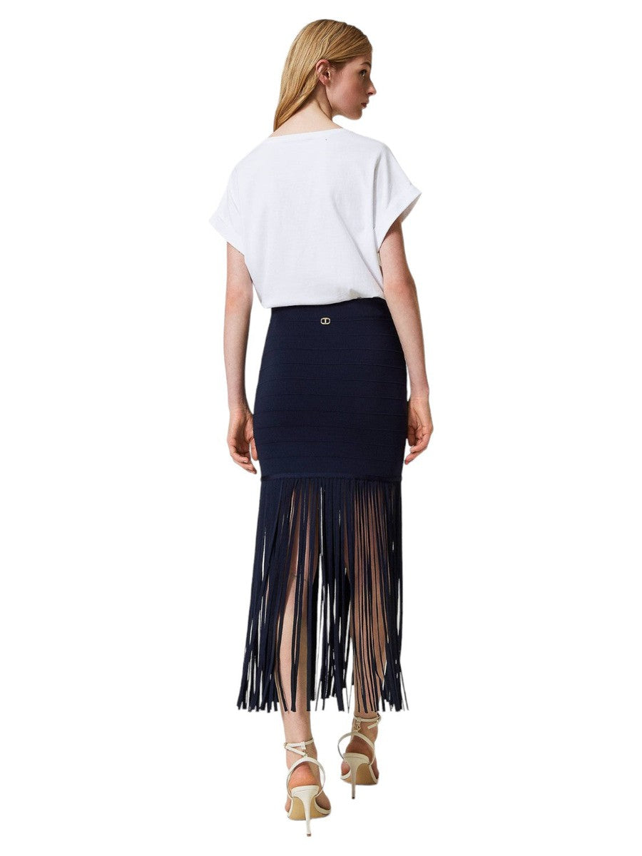 T-shirt con maniche a kimono e Oval T-Twinset-T-shirt-Vittorio Citro Boutique