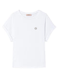 T-shirt con maniche a kimono e Oval T-Twinset-T-shirt-Vittorio Citro Boutique
