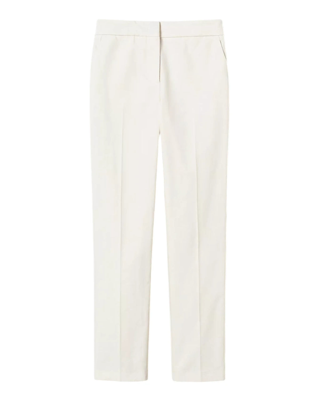 Pantaloni dritti in gabardine misto cotone-Twinset-Pantaloni-Vittorio Citro Boutique