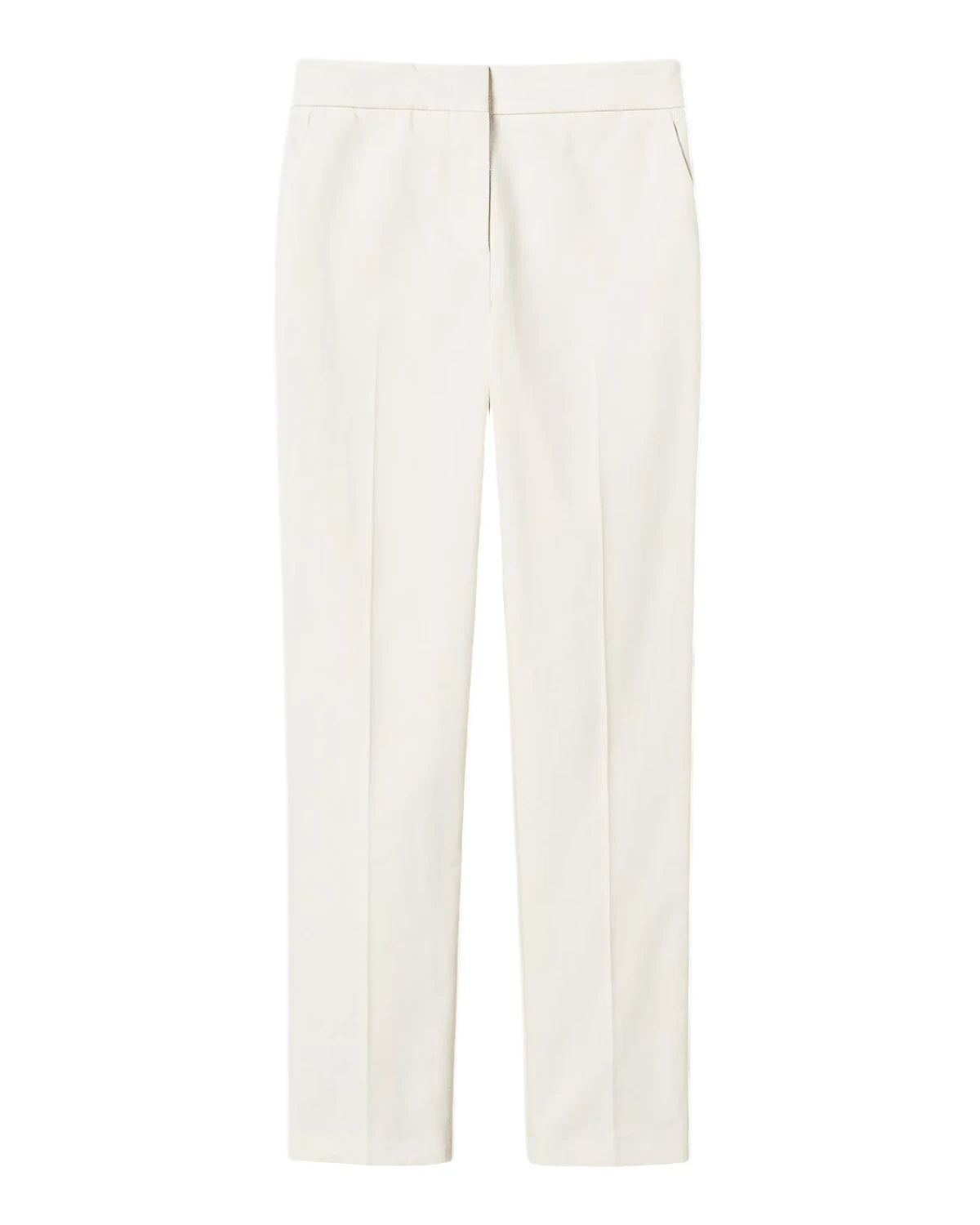 Pantaloni dritti in gabardine misto cotone-Twinset-Pantaloni-Vittorio Citro Boutique