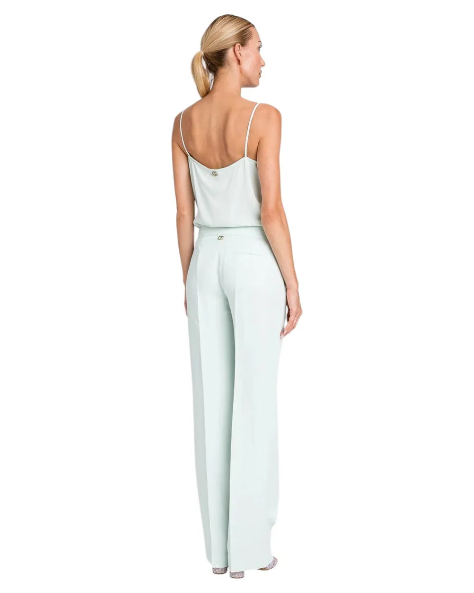 Pantaloni in viscosa e lino-Twinset-Pantaloni-Vittorio Citro Boutique