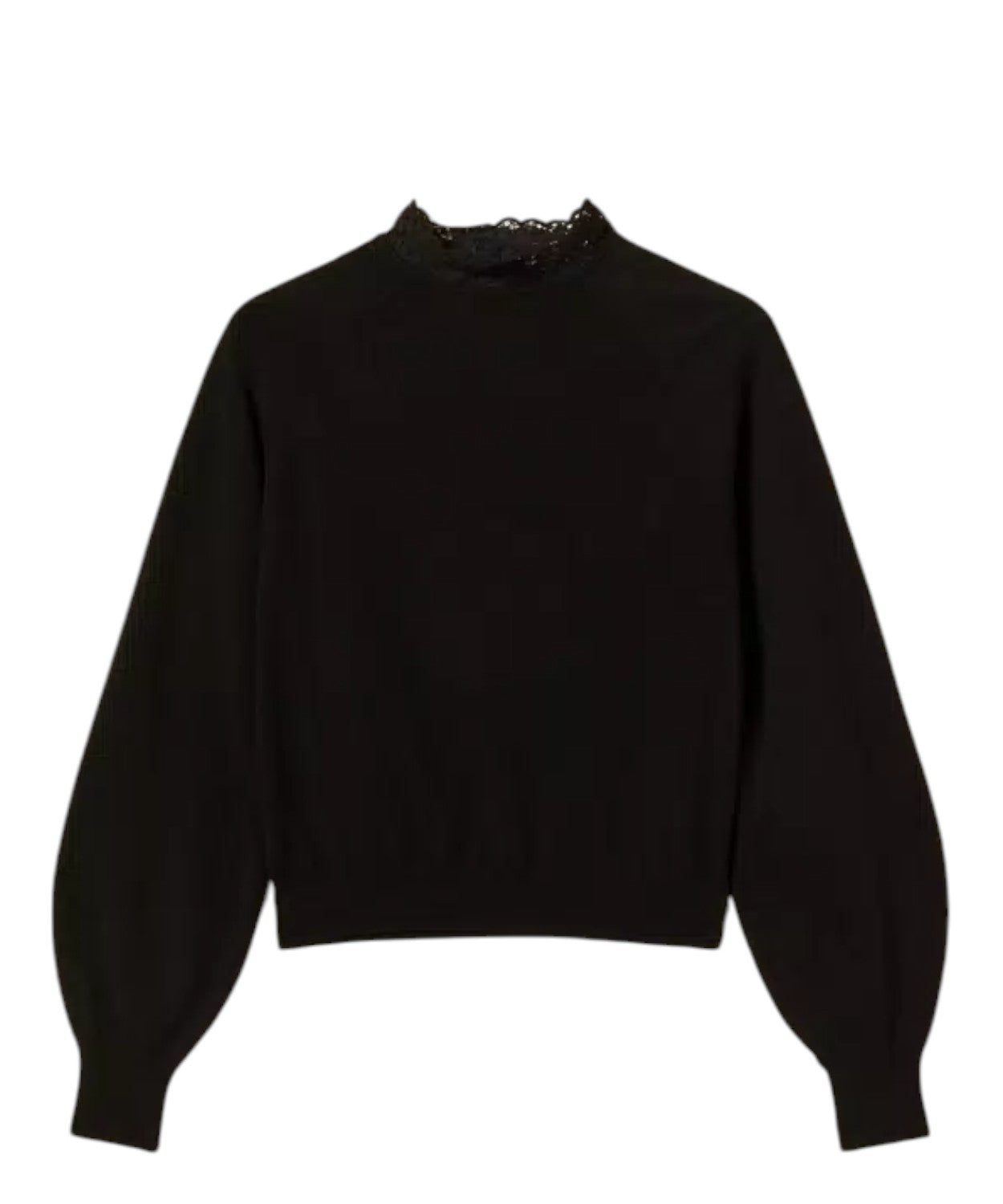 Twinset Maglia Lupetto con Pizzo