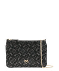 Flat monogramma con strass-Pinko-Pochette-Vittorio Citro Boutique