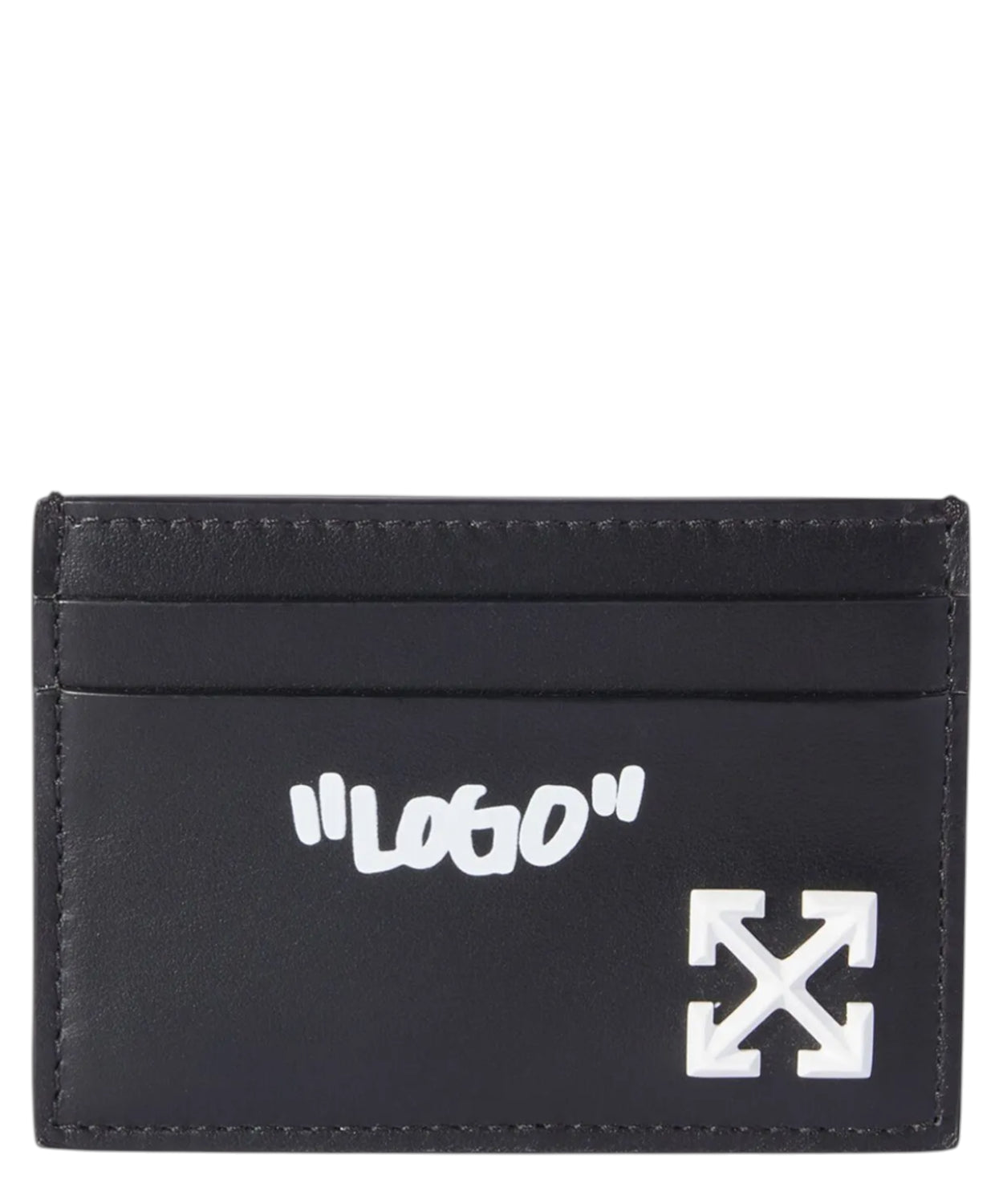 Portacarte Off-White Jitney Quote in Pelle