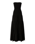 Vestido largo Pinko Baveno sin mangas en algodón y seda