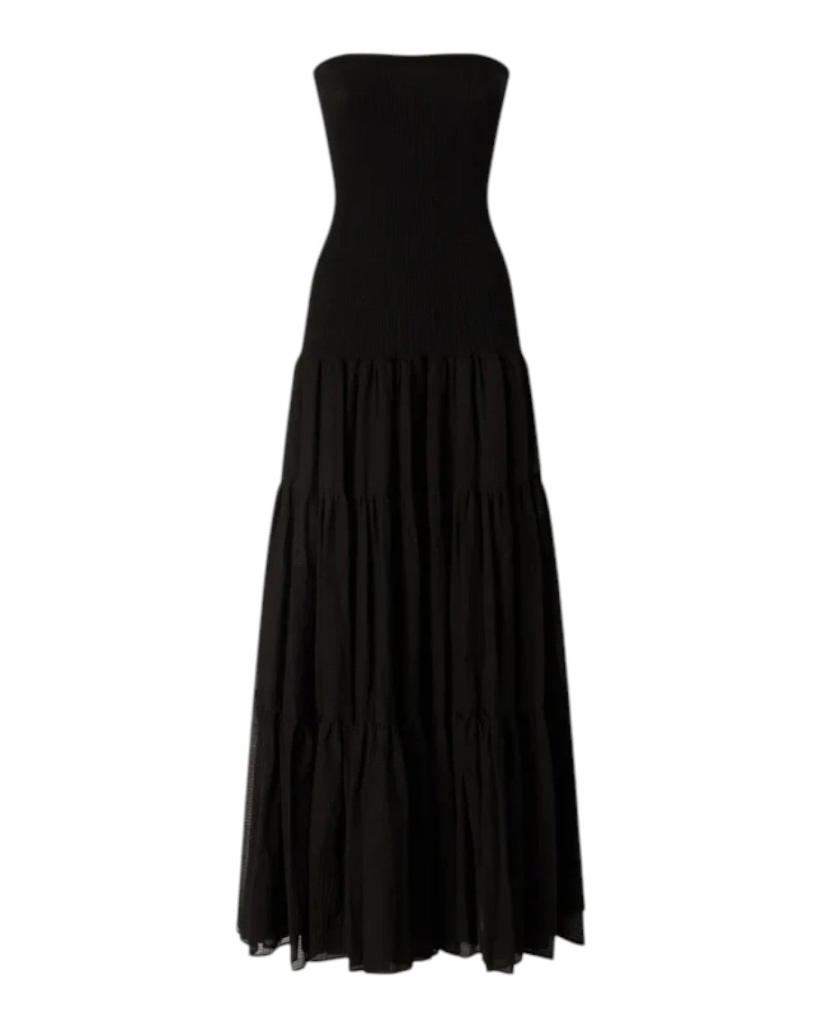 Pinko Baveno Long Sleeveless Dress in Cotton and Silk