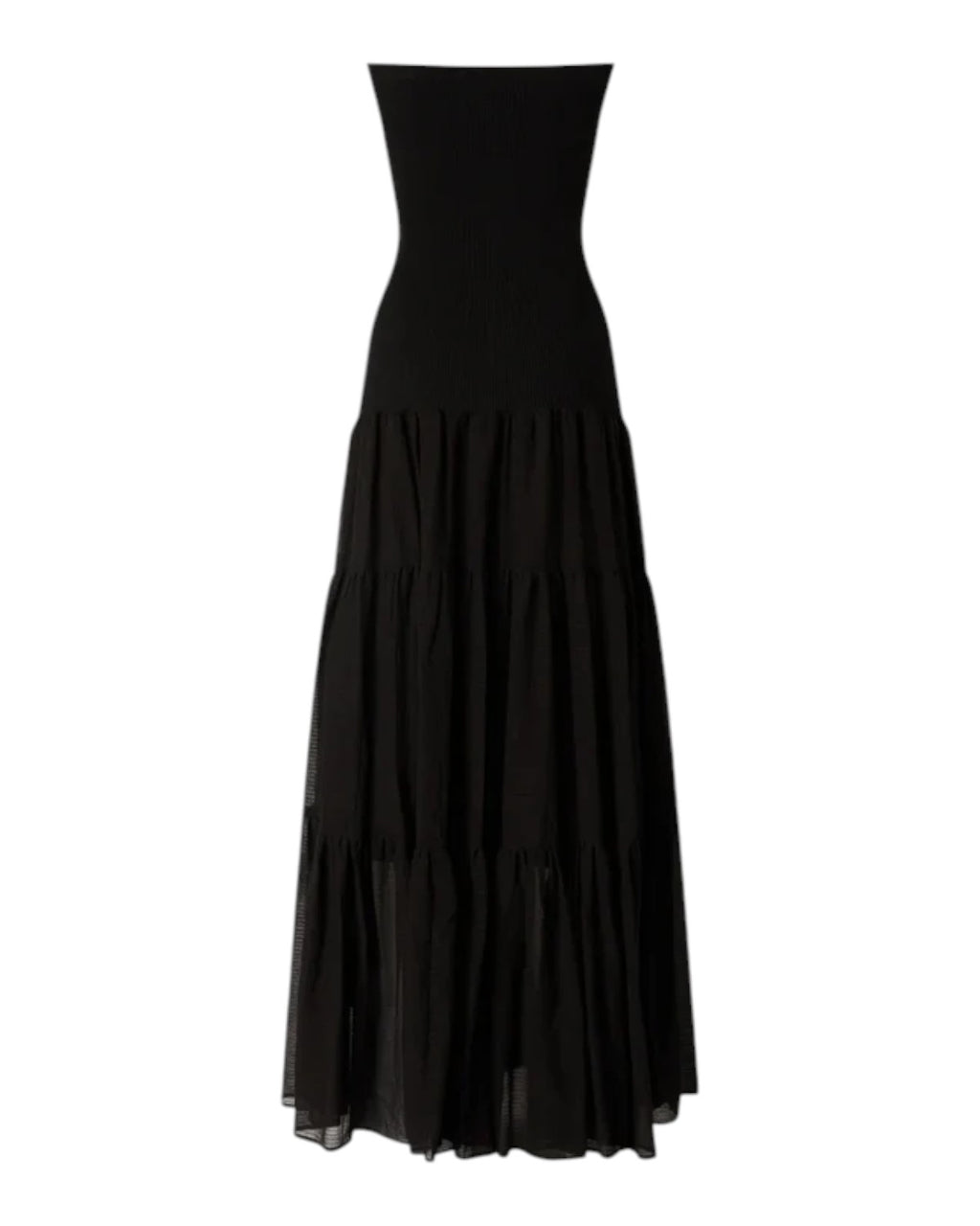 Pinko Baveno Long Sleeveless Dress in Cotton and Silk