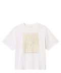 T-shirt Cotone con Stampa e Ricamo Twinset