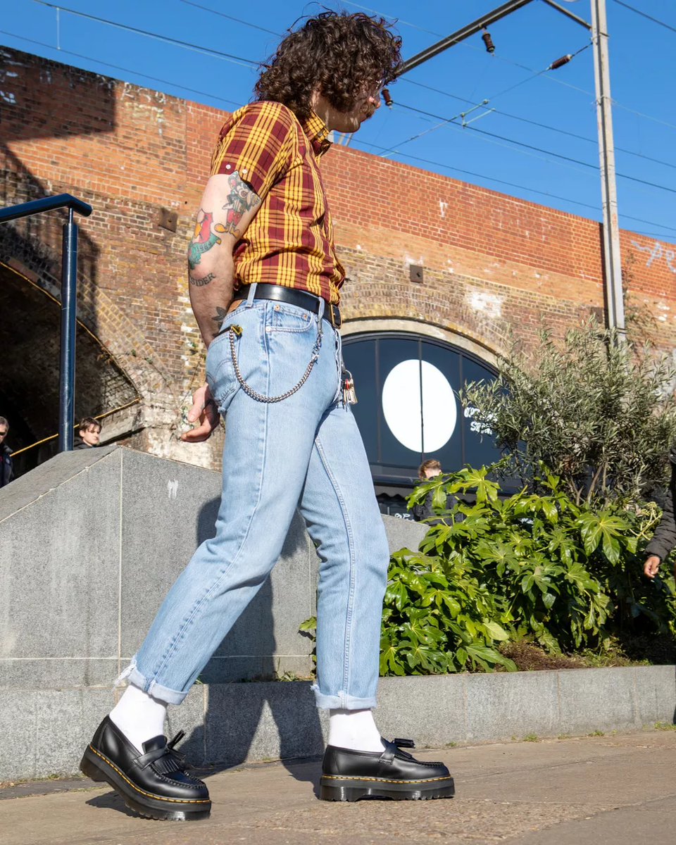 MOCASSINI ADRIAN QUAD PLATFORM IN PELLE CON NAPPE-Dr. Martens-Stivali-Vittorio Citro Boutique