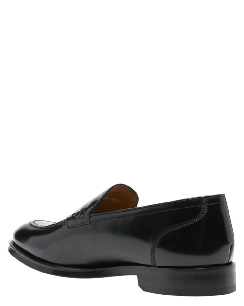 Men's Black Brushed Leather Loafers - Elegance Made in Italy