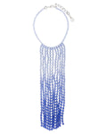 Collana con Frange e Perline Blu-Emporio Armani-Collane-Vittorio Citro Boutique