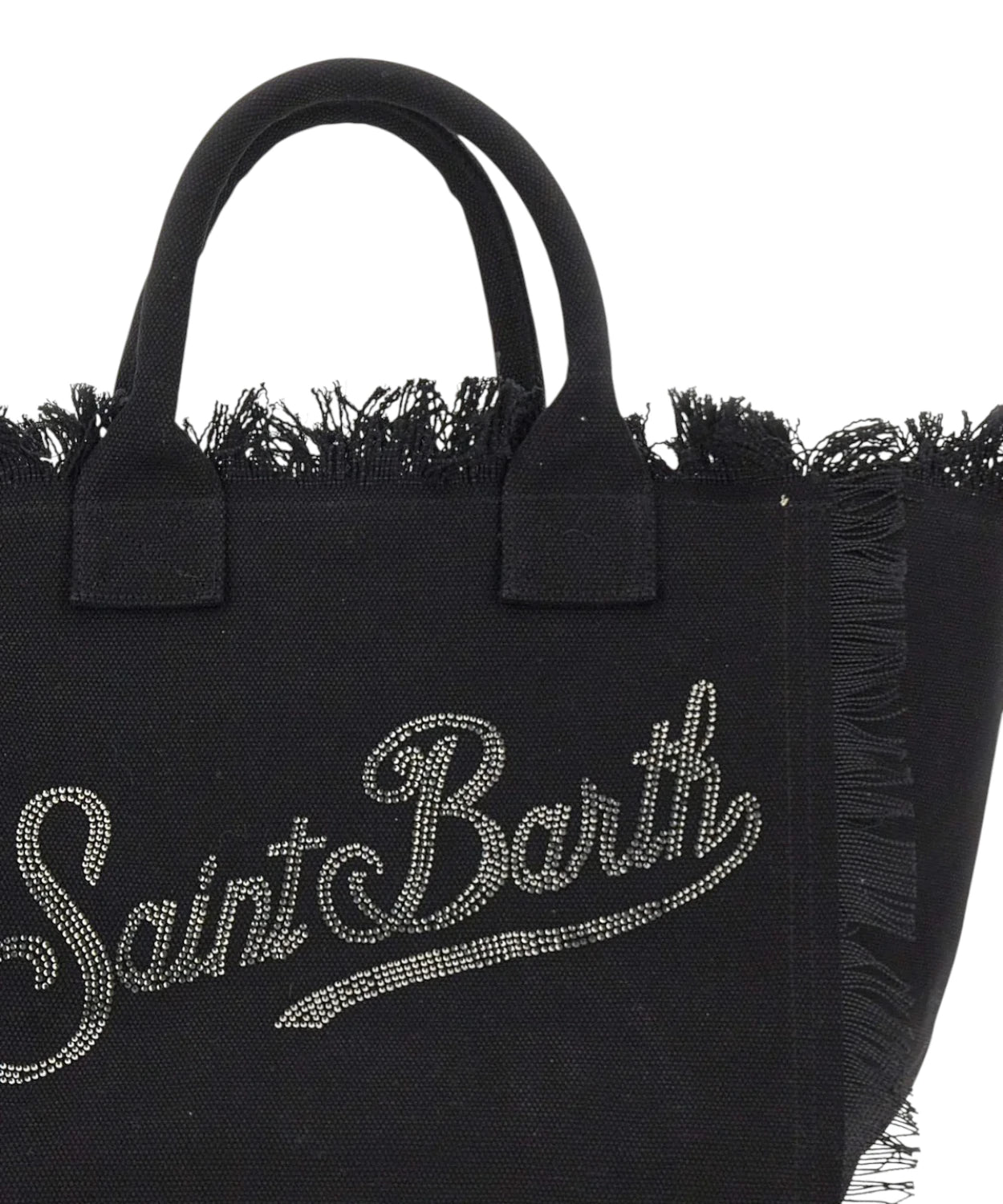MC2 Saint Barth Borsa Vanity v plátně s logem a kamínky Strass