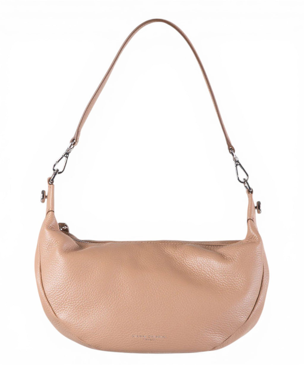 Borsa Aisha i hamret læder med skulderrem Gianni Chiarini