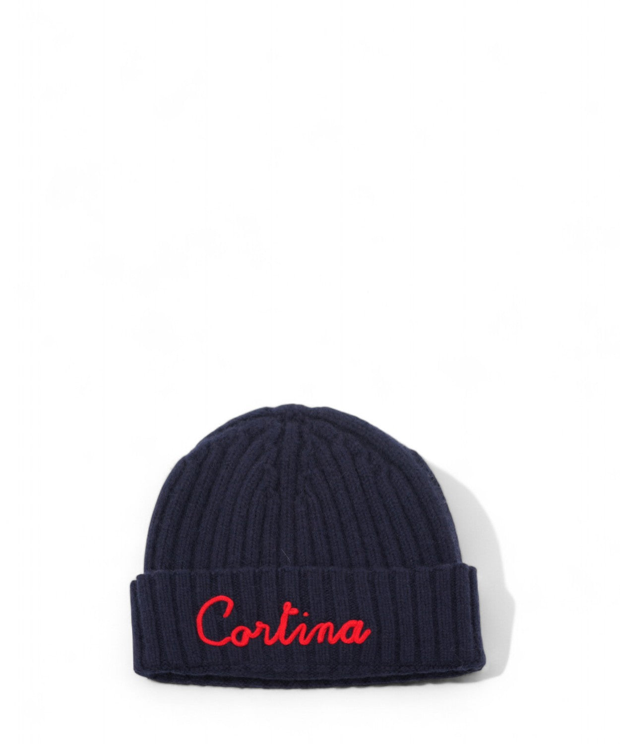 Berretto Wengen in misto cashmere con ricamo