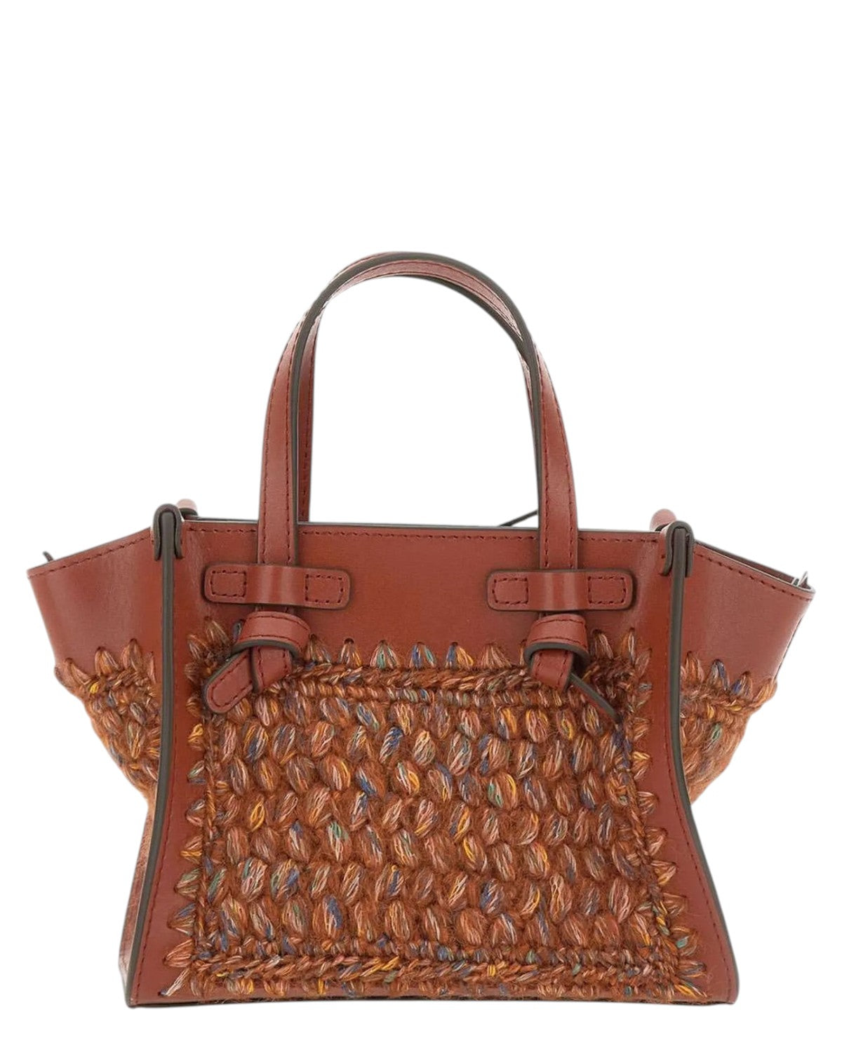 Borsa Miss Marcella in lana e pelle-Gianni Chiarini-Borse a mano-Vittorio Citro Boutique