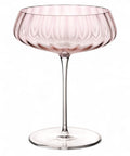 Round Up Dusty Rose Set di 2 bicchieri coupe-Coupe glass-NUDE EU-Vittorio Citro Boutique