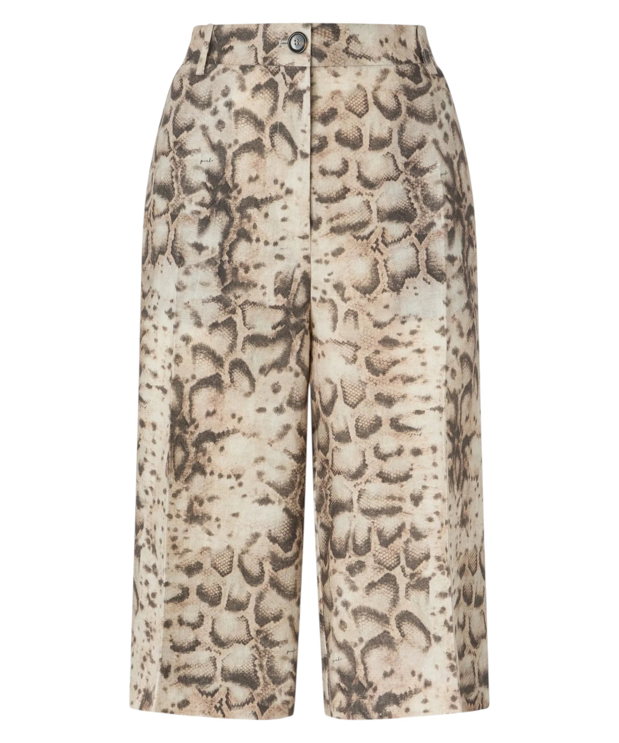 Bermuda PINKO in Lino Stampa Snake