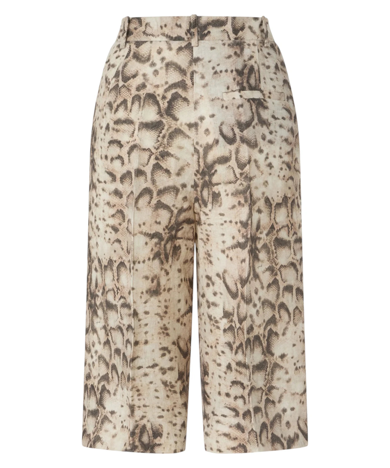 Bermuda PINKO in Lino Stampa Snake