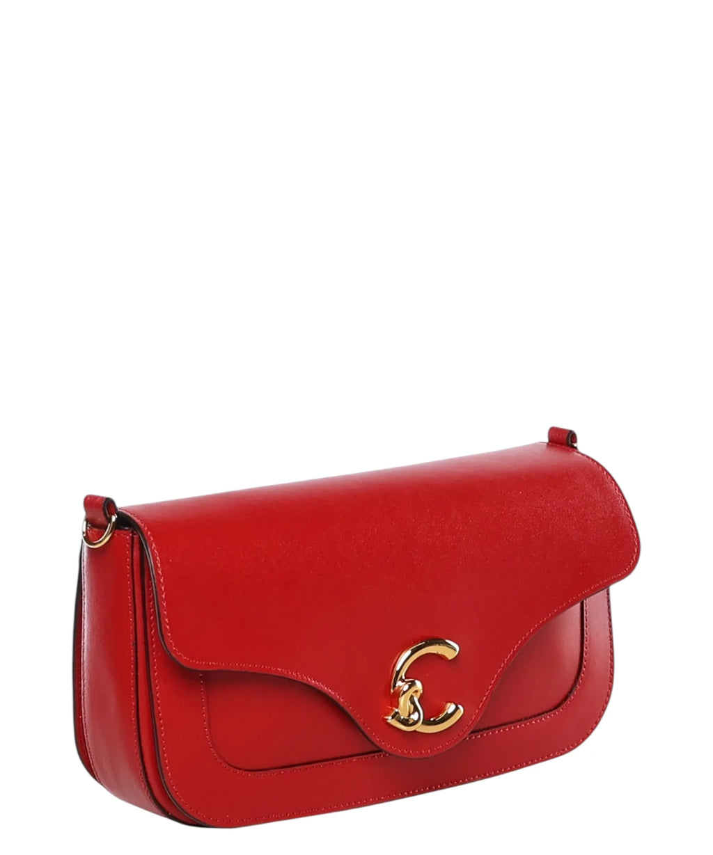 Coccinelle C-Me Medium Smooth Leather Bag with Shoulder Strap